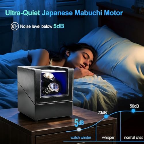 Anyasun 3 Watch Winder for Automatic Watch,Japanese Quiet Motor - Image 3