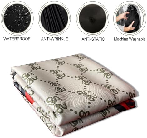 Barber Capes Hair Cutting Capes Salon Stylist Capes with Snaps Waterproof Professional Large Barber Hairdresser Gown Cape- 63”× 56”(SNAKE) - Image 5
