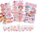 62PCS Girls' Hair Accessories Set: Toddler Barrettes, Flower, Rainbow, Candy Fruits Clips, Hair Pins, and Cute Hair Clips for Girls & Baby (Style 1) by BIUCHY