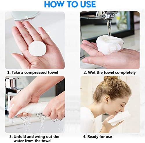120 Pcs Mini Compressed Towels, Disposable Face Compressed Towel, Compressed Cotton Hand Wipe, Camping Towel, Portable Compressed Coin Tissue for Travel/Home/Outdoor Activities (Pack of 2) - Image 5