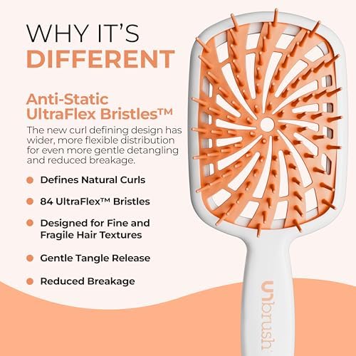 FHI Heat UNbrush Plus Ultra-Light Detangling Brush for Fine & Fragile Hair - Image 4