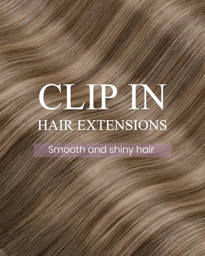 LaaVoo Clip In Hair Extensions, Long Straight, 24 Inch - Image 4