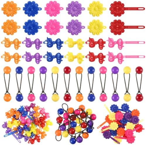 Giegxin 60 Pcs Girls Barrettes Hair Clips Ponytail Ties, ovely Style by Giegxin