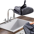 Shiny Shower Cleaning Wipes, Drying Towels, Shower Doors Wipes Drying Towels,16 * 24" Streak Free Glass Window Car Mirror Super Absorben Microfiber Cleaning Cloths (1pc grey16*24") by Ecopandy