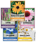 Gardeners Basics Perennial Flower Seeds for Planting Outdoors, 5 Varieties by GardenersBasics