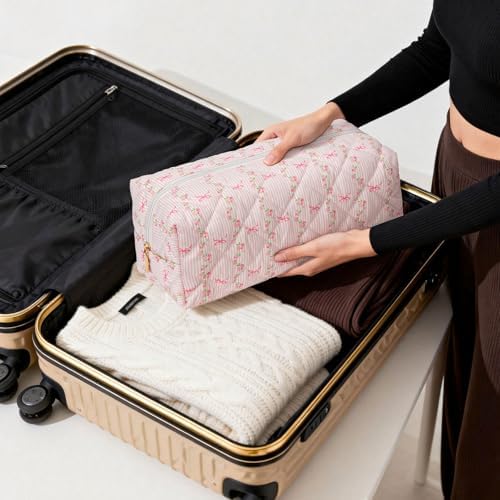 HiTotes Hair Tools Travel Bag Compatible with Dyson Airwrap Cute Floral Travel Case for Shark Flexstyle Hair Tools Organizer - Image 5