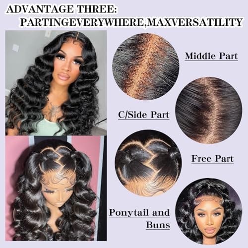 13x4 Loose Wave Lace Front Wigs Human Hair 250% Density Pre Plucked 20 Inch - Image 4