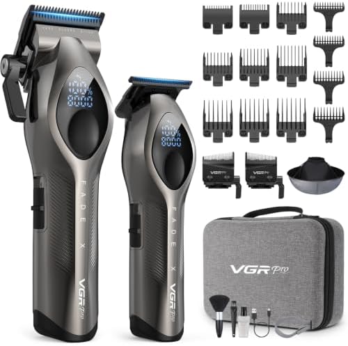 VGRPRO Hair Clippers for Men, Cordless Professional Clipper & Trimmer Set by VGRPRO