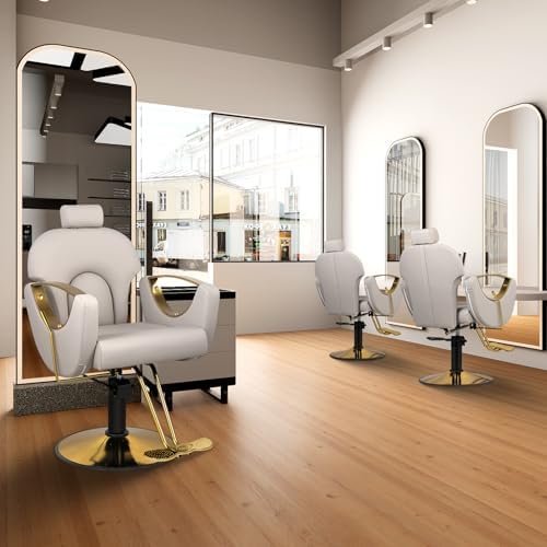 Reclining Salon Chair for Hair Stylist with Heavy Duty Hydraulic Pump - Image 2