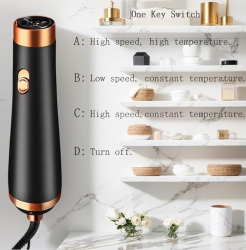 Protable Hair Dryer, 22m/s 3 Heat Speed 110V Low Noise Blow Dryer - Image 5
