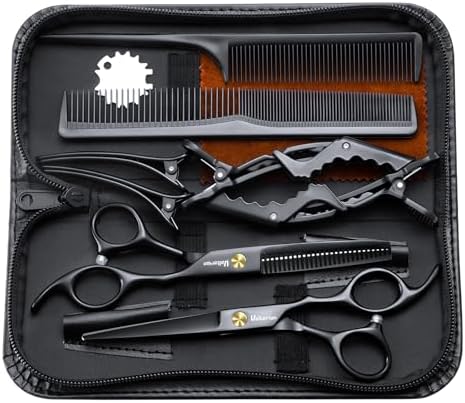 Hair Cutting Scissors Set,6.5" Hair Cutting Shears-Black by Unknown