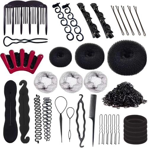 Hair Styling Set - DIY Braiding Accessories, Magic Fast Spiral Hair Braid Tool for Women and Girls (Black) by Betterdesign%EF%BC%81Betterquality%EF%BC%81