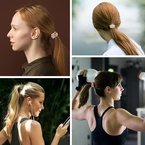 KANPRINCESS 10Pcs Boho Hair Tie Bracelet, Elastic Ponytail Bands for Women - Image 6