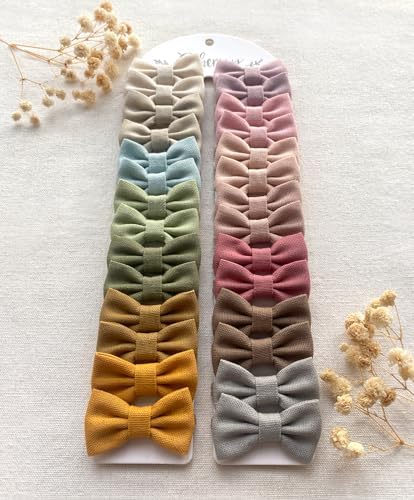 Cherssy 2" Bow Hair Ties for Girls, 28pcs Toddler Elastic Hair Accessories - Image 6