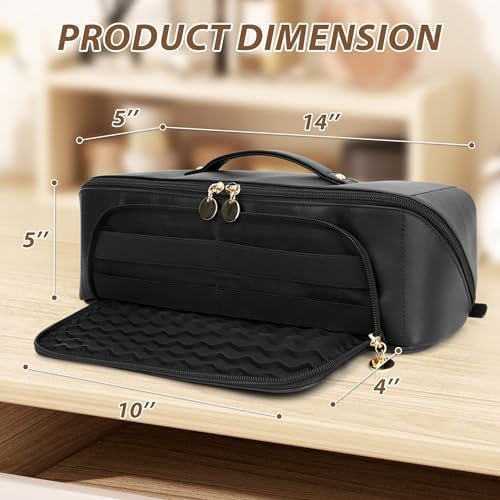 Hot Hair Tools Travel Bag with Heat Resistant Silicone Mat, Black - Image 2