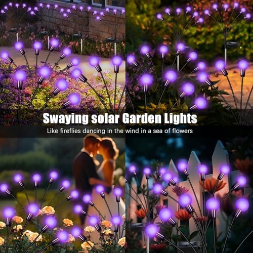 NBQQ Solar Lights Outdoor Waterproof 2 Pack of 12 LEDs Unique Gifts Women - Image 5