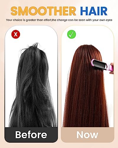 6 PCS Folding Travel Hairbrush Set with Compact Mirror for Women - Mini Pocket Brush with Mirror for Purse and Girls - Image 6