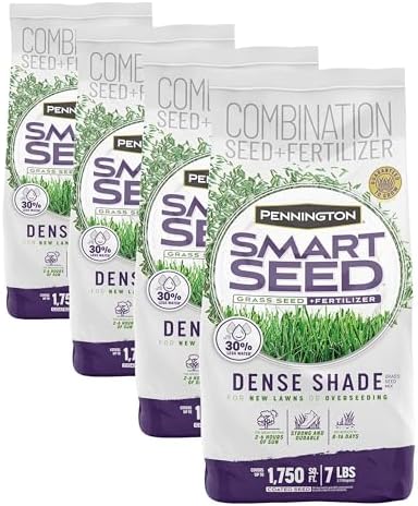 Pennington Smart Seed Dense Shade Grass Mix Bag 7 lb (Pack of 4) by Pennington