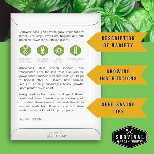 Hydroponic Herb Seeds for Indoor Garden – 6 Variety Pack - Image 2