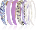 7 Pcs Headbands for Women Girls, Non Slip Cute Pearl Floral Padded Vintage Wide Fashion Multi-style Headbands for Girls by Unknown