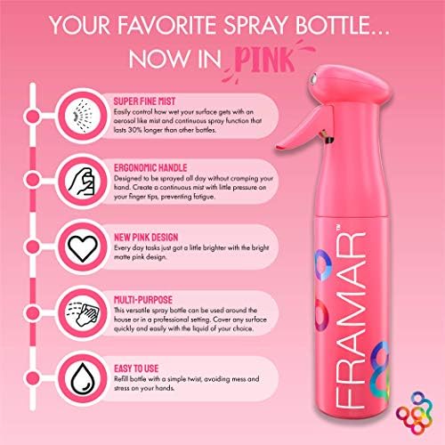 FRAMAR Premium Hair Mister Spray Bottle, Continuous Spray Bottle For Hair - Image 2