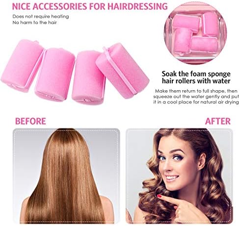 Syhood 48 Pcs Foam Hair Rollers, Sponge Rollers Bulk, Pink, 1.57 inch - Image 5