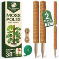 2 Pack 22" Moss Pole Monstera Plant Support - Stackable up to 38" by TheBloomingJungle