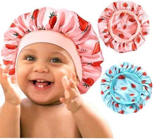 YANIBEST 2 Pcs Baby Satin Bonnet for Sleeping, Toddler, Kids by yanibest