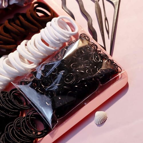 YANRONG Hair Accessories Set - 755 Seamless Ponytail Holders, Variety of Scrunchies, Bands, and Hair Ties for Thick and Curly Hair (light brown) - Image 7