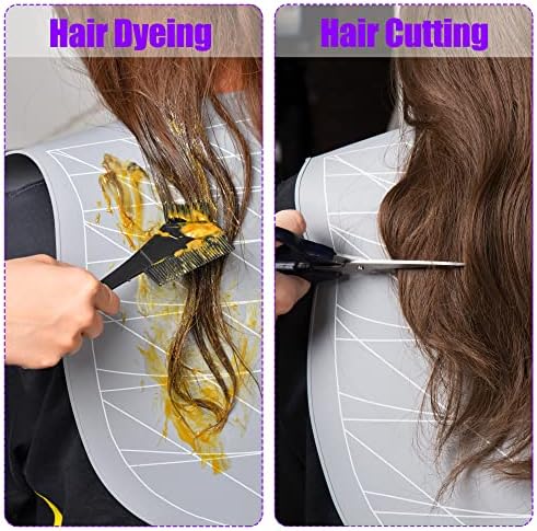 Hair Dye Collar, Salon Hairdressing Hair Cutting Collar, Styling and Hair Cutting Aids, Waterproof Silicone Neck Guard, Perfect for Home and Professional Hair Coloring (Gray) - Image 3