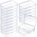 Jetec 18 Pieces Small Clear Plastic Storage Box, 4.5 x 3.3 x 1.2 Inch by Jetec