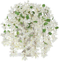 33.5" Bougainvillea Artificial Flowers Fake White Flowers, UV Resistant Long Sprays Artificial Bougainvillea Flowers for Indoor & Outdoor Decor, 3PCS Faux Hanging Flower for Home Room Wedding Porch by VillaComo