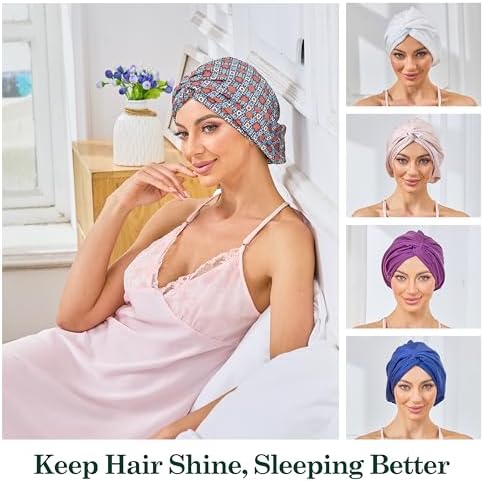 Adjustable Silk Bonnet Satin Curly Hair Wrap for Sleeping Women Anti-Frizz - Image 7