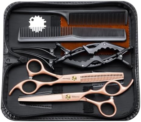 Hair Cutting Scissors Set,6.5" Hair Cutting Shears-Rose Gold by Unknown