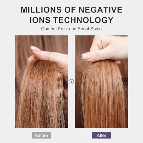 Dual Voltage Hair Dryer Brush 110-240V Travel Blow Dryer Brush in One - Image 6