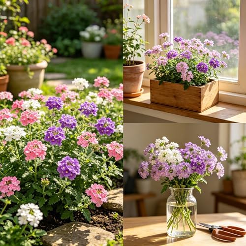 CarpetC 200+ Verbena Seeds for Planting, Perennial Flower Ground Cover, Drought Tolerant with Long Blooms, Attracts Pollinators for Outdoor Garden, Borders, Containers & Hanging Baskets - Image 5