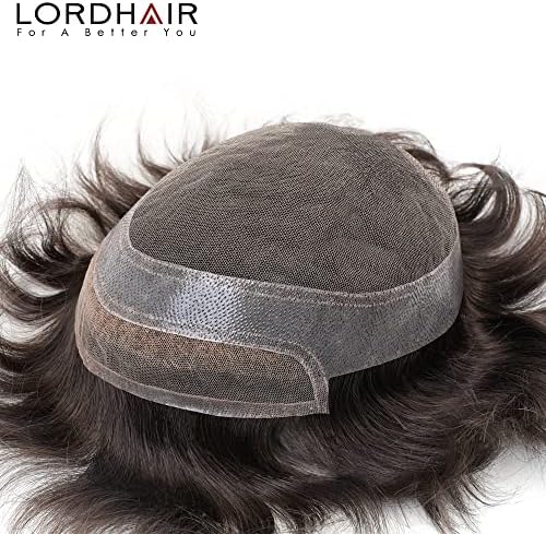 Lordhair Hair System for Men Human Hair Toupee, 7 x 9 Inch, #2 - Image 5