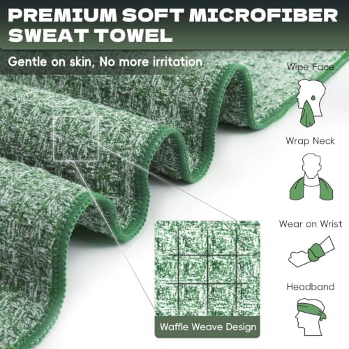 Microfiber Gym Towels for Showering Working Out Quick Dry Negative ions Large Middle Small Sizes Lightweight Gym Towel for Men Women Tennis Sports Towels for Body Hot Yoga Fitness Essentials - Image 5