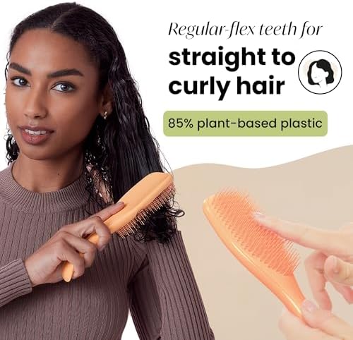 Tangle Teezer Plant-Based Ultimate Detangler Brush, All Hair Types, Orange - Image 3