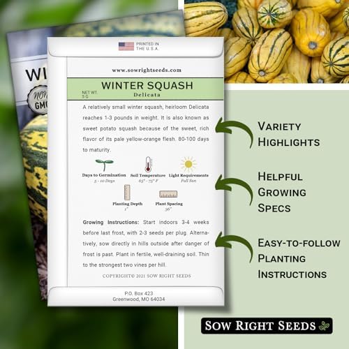 Sow Right Seeds - Yellow Scallop Summer Squash Seed for Planting Garden 3pk - Image 2