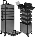 Cosmetology Case on Wheels Makeup Train Case (6, CARBON FIBER) by Unknown