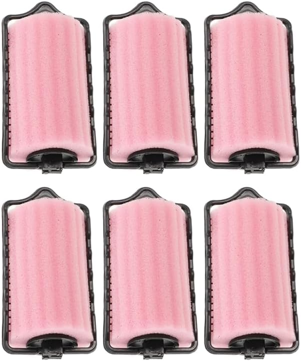 VICASKY 6pcs Large Soft Foam Hair Curlers - Sleep-Friendly Heatless Overnight Hair Rollers for Women, Natural Effortless Curls & Time-Saving Styling​ by VICASKY