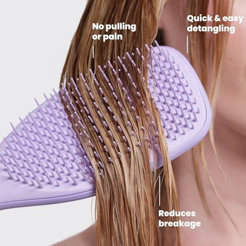 Tangle Teezer Fine Ultimate Detangler Brush for Fine Hair, Pink & Mint - Image 4