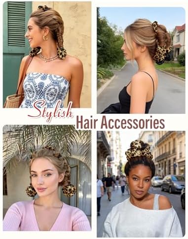 BONNET QUEEN Heatless Hair Curler for Heatless Curls Overnight, All-in-One Sleepy Tie Satin Curling Rod, Hair Curlers to Sleep In, Overnight Blowout Rods, Hair Rollers for Women Long Hair, Leopard - Image 5