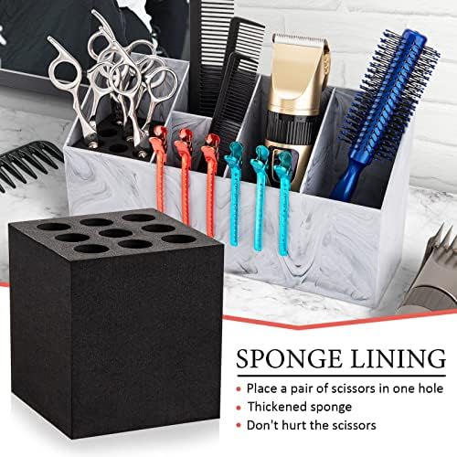 Noverlife Salon Shear Holder, Hair Stylist Shears Rack Neat Desk Organizer - Image 4