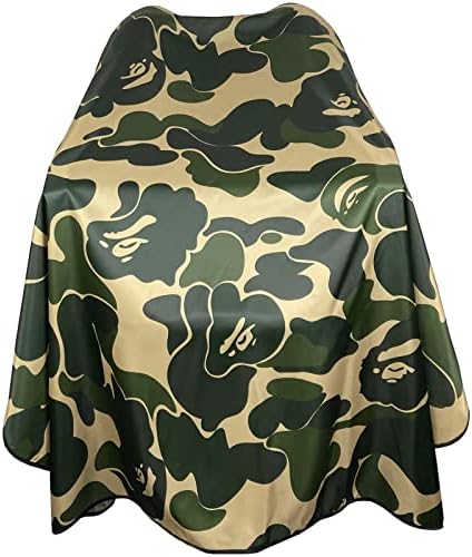 Barber Cape for Men Professional Hair Cutting Salon Cape with Snaps Waterproof Hairdressing Styling Cape- 63”× 56” by Unknown