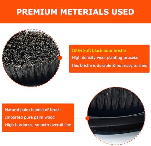Soft Wave Brush for Men 360 - LexRory Curved Boar Brushes for Wavy Hair - Image 3