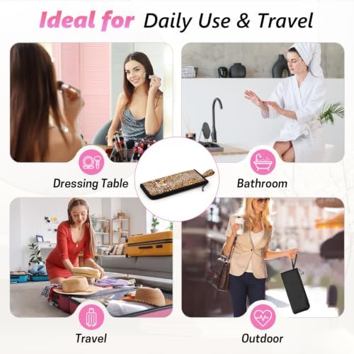 2-in-1 Heat Resistant Mat & Storage Bag with Pocket for Hair Tools - Image 7