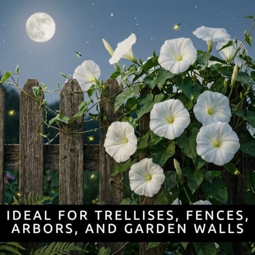 2 Moonflower Live Starter Plants | White, Night-Blooming Climbing Vine - Image 7