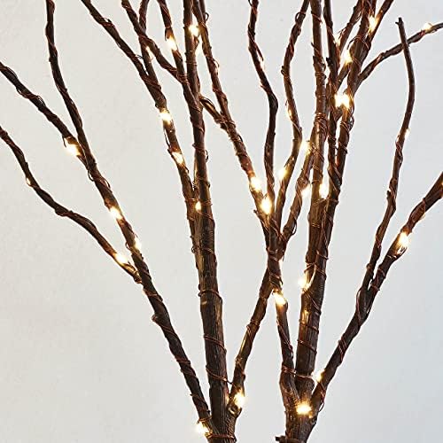 Lighted Brown Branches 18IN 70L Warm White Fairy Lights, LED Willow Branch Lights with Timer Battery Operated for Home Bedroom Living Room Vase Decoration - Image 4